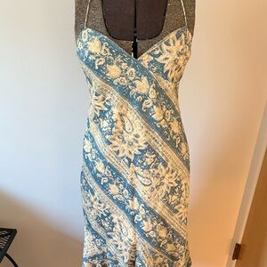 Ralph Lauren 100% silk dress open back